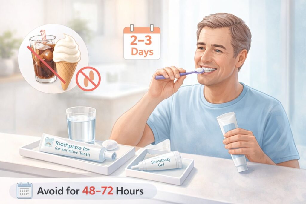 manage teeth sensitivity after teeth whitening