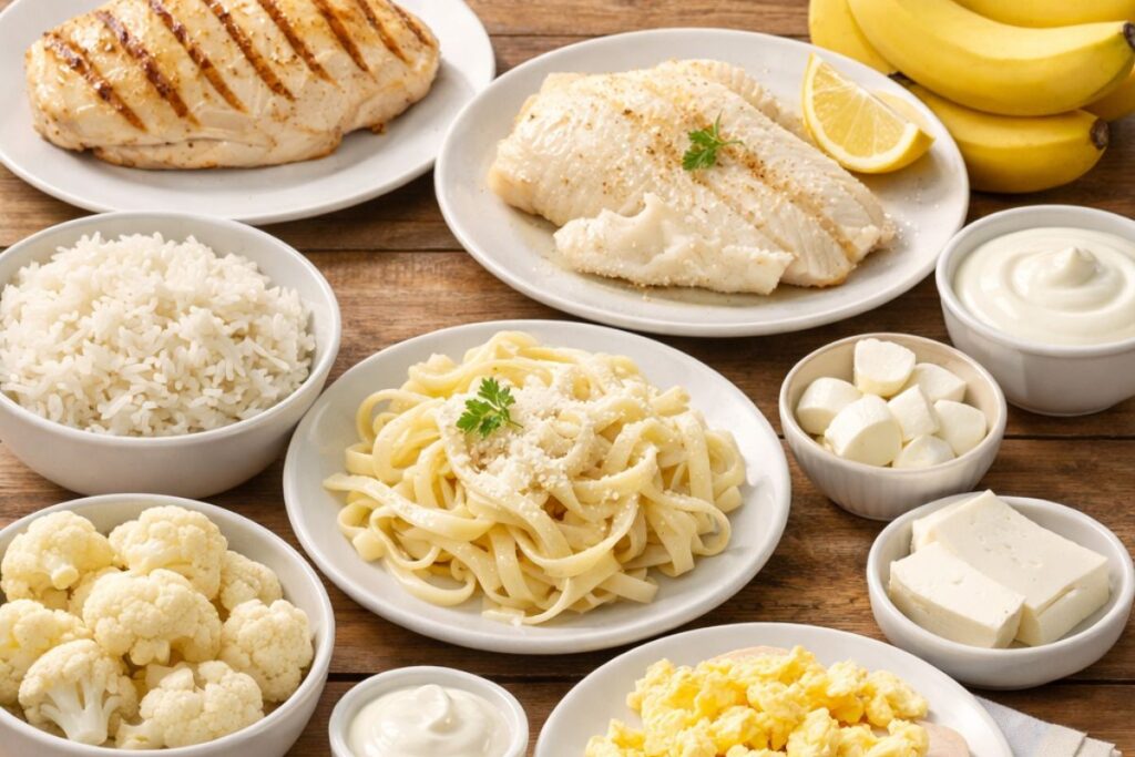 white and light-colored foods after teeth whitening